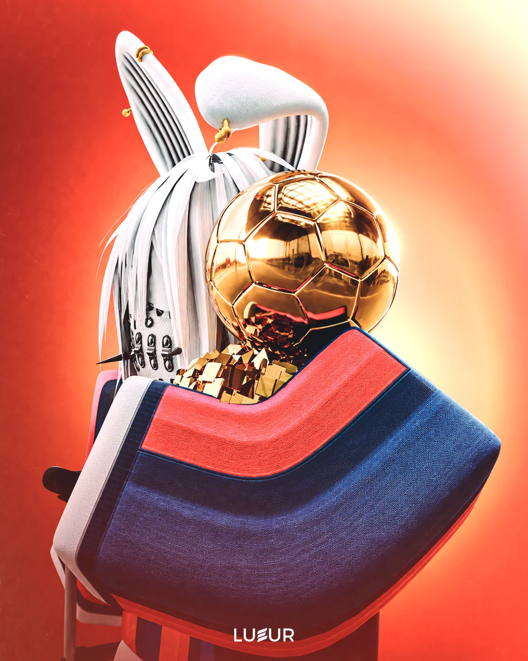 Personagem com a Bola de Ouro