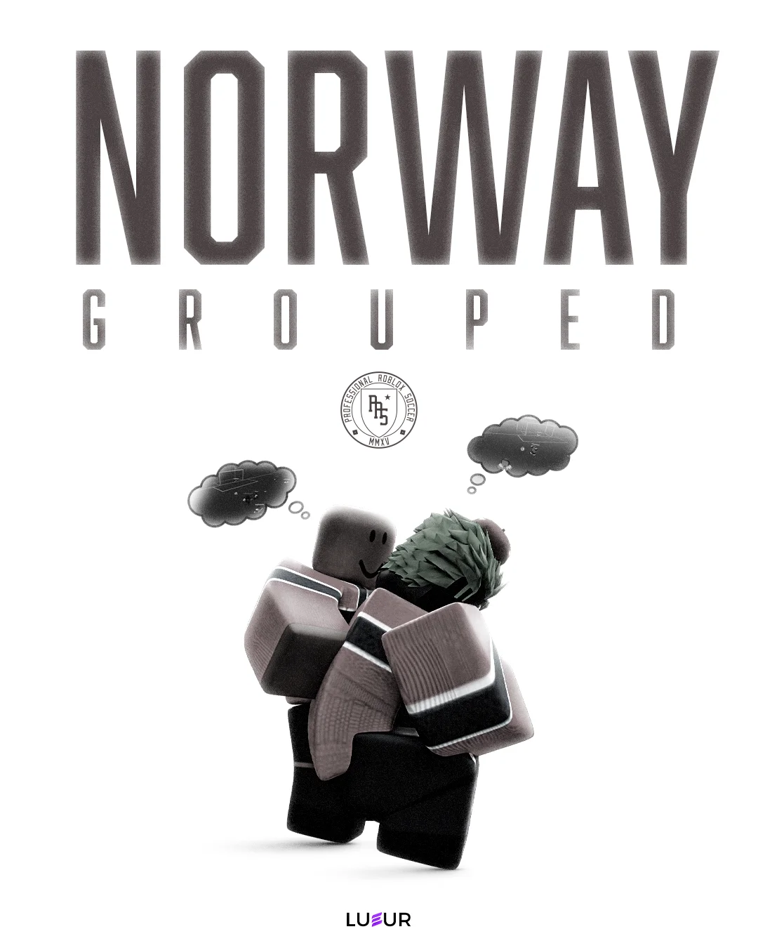 Noruega no grupo, arte da Professional Roblox Soccer